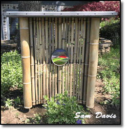 Bamboo Garden Art Installation by Sam Davis At Arkwood Cottage